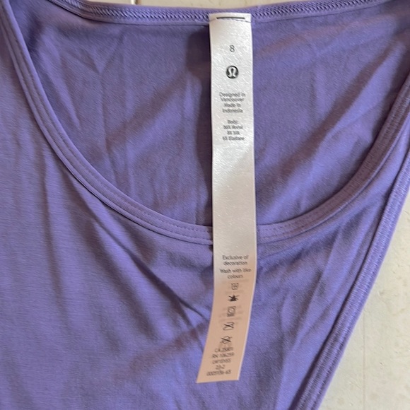 NEW lululemon Shoulder Cutout Yoga Tank Slim Fit Waist Length - Picture 6 of 8